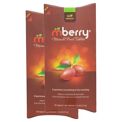 Mberry Miracle Berry Tablets | 2 Pack (20 Tablets) Official Mberry Brand • $27.99