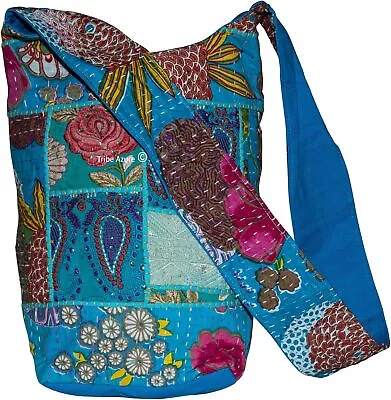 Tribe Azure Women Fashion Hobo Floral Shoulder Bag Monk Canvas Sling Tote Handba • $40.80