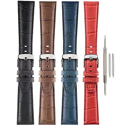 Morellato Soccer Leather Watch Band - Water Resistant - Designed In Italy • $56.95