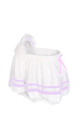 $98.70 • Buy Baby Doll Bedding Modern Hotel Style II Bassinet Skirt Lavender