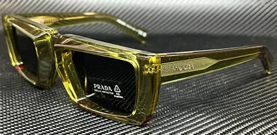 PRADA PR 24YS 19B5S0 Crystal Pern Green Grey Men's 55 Mm Sunglasses • $232.47