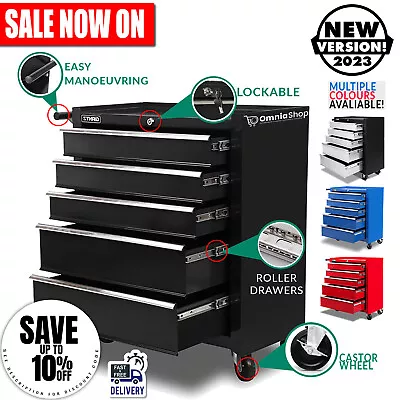 New TOOL BOX CHEST TOOLBOX CABINET Storage Mechanic 5 Drawers Rolling Equipment • $218.97