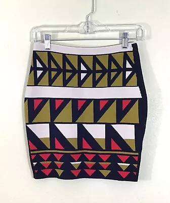 Rachel Rachel Roy Women’s Size XS Mini Skirt Tribal Print Bandage Style Viscose • $10.43