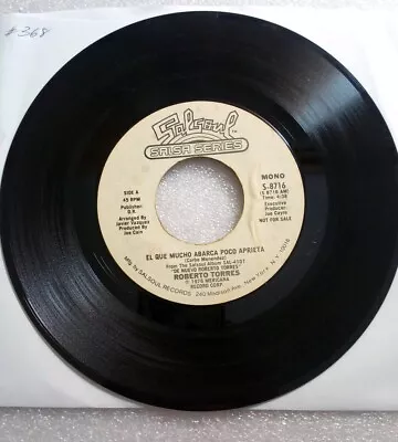 Roberto Torres El Que Mucho Abarca Poco Aprieta Sigi Siendo SALSA VG 45 RPM #368 • $19.99