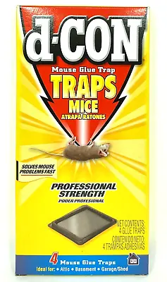 D-CON Mouse Glue Traps Professional Strength 4 Glue Trays • $4.99