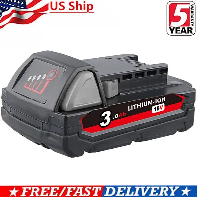 For Milwaukee 18V 48-11-1828 48-11-1815 3.0Ah Battery M18 XC Lithium-ion 18 Volt • $17.92