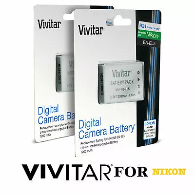 2X EN-EL5 Li-ion Battery For Nikon Coolpix P80 P90 P100 P500 P510 P520 FAST SHIP • $24.63