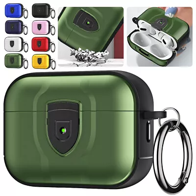 $8.37 • Buy For Apple Airpods Pro 1/2/3 2022 Shockproof Armor Protective Case Keychain Cover