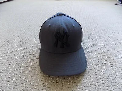 NEW ERA NEW YORK NY YANKEES MLB Fan Baseball CAP HAT 59Fifty DARK GREY GRAY SZ 7 • $4.99