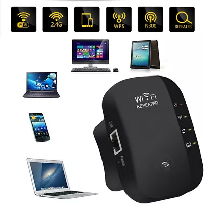 WiFi Range Extender Signal Booster Network NETGEAR Internet Wireless Repeater • £7.99