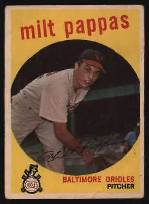 1959 Topps #391 Milt Pappas G Orioles 568682 • $1.89