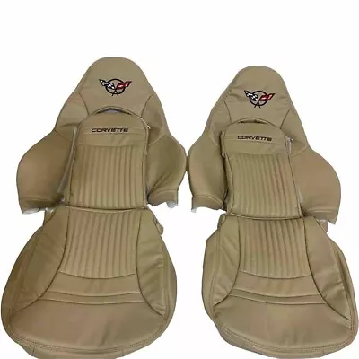 Corvette C5 1997-2004 Synthetic Leather Replacement Sports Seat Cover Light Oak • $220