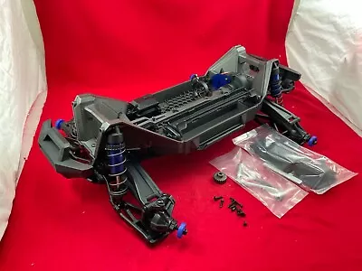 TRAXXAS MAXX 4S WIDEMAXX Blue V2 PRE ROLLER ROLLING CHASSIS LOT SLIDER • $339.95