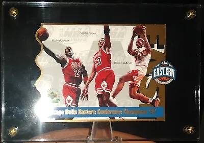 1997 Upper Deck Michael Jordan Die-cut Bulls Jumbo Card Collectible • $39