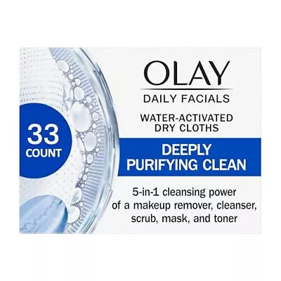 Olay Daily Facials Deeply Purifying Clean 5-in-1 Cleansing Wipes With Power O... • $12.90