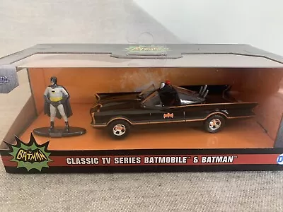 Batmobile & Batman Die Cast. Batman Classic TV Series. Jada 1.32 Scale.  • £5