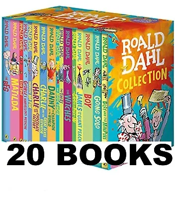 $73 • Buy Roald Dahl Collection 20 Books Kids Box Set Fantastic Children Stories Gift