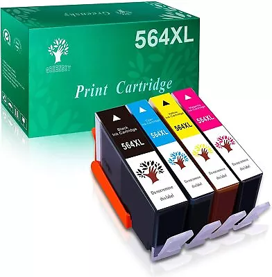 Set Of 4 PK Ink Cartridge For HP 564 XL Photosmart 5514 5510 5511 5512 5515 5520 • $11.49