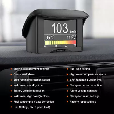 On-board Computer Car Digital Display Speed Fuel Consumption Temperature Gauge • $42.99