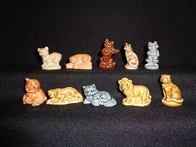 WADE Cats Tom Smith Party Cats Crackers Figurines Set Of 10 Whimsies • $38