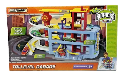 Matchbox Tri-Level Parking Garage Elevator Spiral Ramp 2009 Kidpicks Toys R Us • $328.77