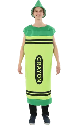 Orion Costumes Mens Green Crayon Novelty Stag Night Group Fancy Dress Costume • £38.99