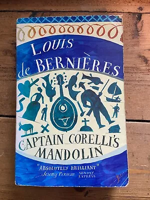 Captain Corelli's Mandolin By  Louis De Bernieres. 9780749397548 • £2.89