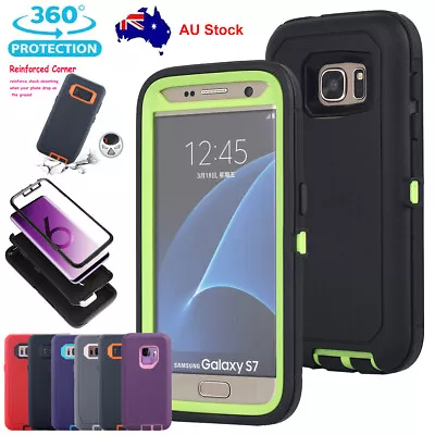 For Samsung Galaxy S9 S8+ S7 Note8 Hybrid Case Shockproof Heavy Duty Armor Cover • $11.99