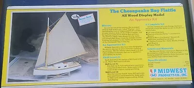 The Chesapeake Bay Flattie Boat By Midwest. Wood Model Ship Kit . • $30