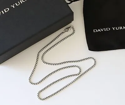 David Yurman Men's 2.7mm Sterling Silver 22  Box Chain Necklace • $175