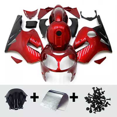 Red Fairings ABS Plastic Bodywork Kit For ZX1200A Ninja ZX12R 2000 2001 Kawasaki • $329.95