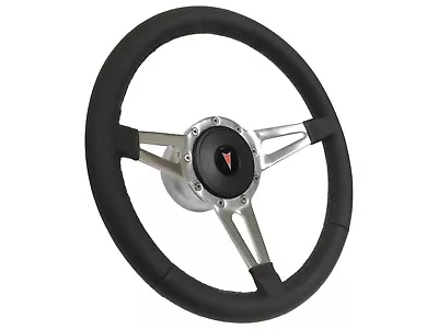 1969-94 Pontiac 14  Leather 9-Bolt Steering Wheel Kit 3-Spoke Slots • $314.99