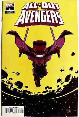 All-out Avengers 1 Variant Skottie Young *Marvel November 2022 UK Seller* • £3