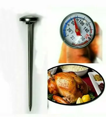 £3.49 • Buy Meat Thermometer Chicken Turkey Poultry Probe Temperature Cooking Baking Food