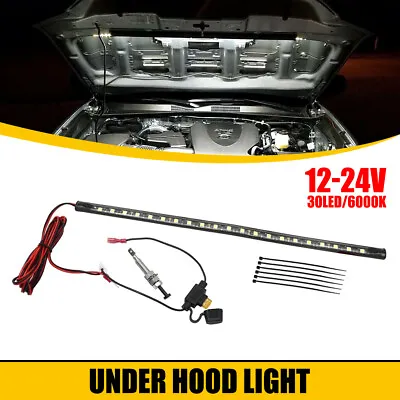 Under Hood LED Light Kit Automatic On/off Universal Fits Any Vehicle 6000K • $11.99