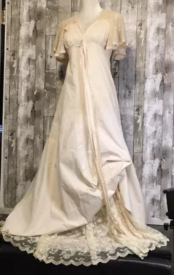 GUNNE SAX Women's Vintage Wedding Dress Cottagecore Praire SIZE 8 • $125