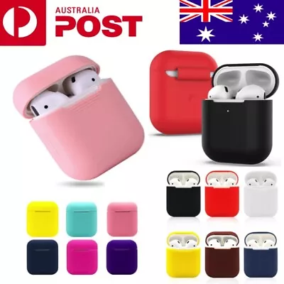 Apple AirPods Silicone Gel Case Shockproof Protective Skin Cover AirPods 1 2 • $6.90