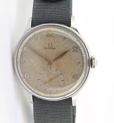 .Vintage 1947 Italian Delivered Omega Steel Sub Second Cal 30 T2 Watch Ref 2317  • $2290