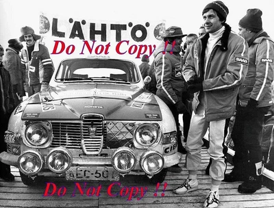 £4 • Buy Tapio Rainio & Erkki Nyman Saab 96 V4 Winners Artic Rally 1976 Photograph