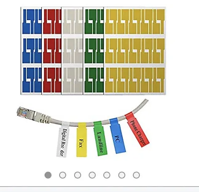 MR-LABEL Weatherproof Durable Cable Labels Mr183 Variety Colors 600 Labels Total • £14.46