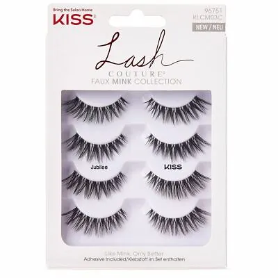 Kiss Lash Couture Faux Mink Collection Professional Lashes - Jubilee Multipack • £24.99