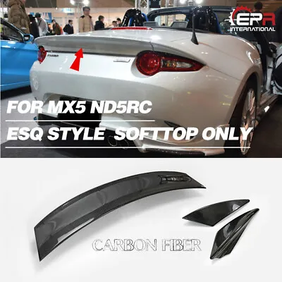 For Mazda MX5 ND5RC Miata Roadster ESQ Style Rear Spoiler Trunk Wing (Soft Top) • $734.56