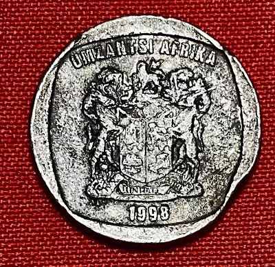 Unique 1998 UMZANTSI AFRIKA 2 RAND! South Africa. Nickel Plated. Circulated. 1Z • $0.99