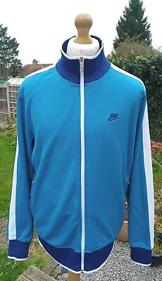 £9.99 • Buy Nike Retro Style Jacket Track Top Vgc Authentic Xl Extra Large Stretchy 