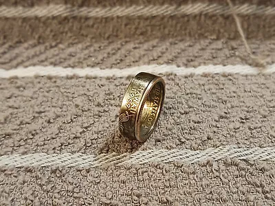 Hawaii Handcrafted Washington Quarters Coin Ring Size 6 1/2  2008 • $13