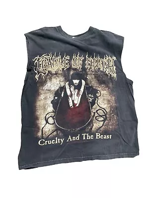 Vintage Cradle Of Filth Cruelty And The Beast T Shirt 1998 Blue Grape L • $150