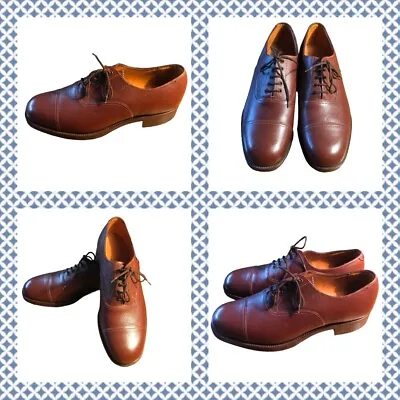 £149 • Buy Vintage Sanders & Sanders Size 9 Brown Leather Shoes British Army Officers