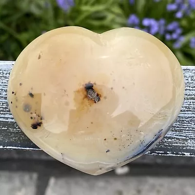 Merlinite (Dendritic Opal) Heart 171.5 Grams • $18.68