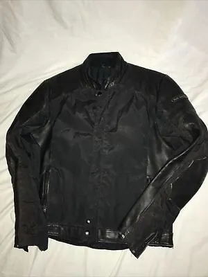 Vintage Hein Gericke Black Leather Motorcycle Biker Cafe Racer Jacket Mens L • $80