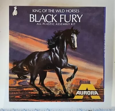 Vtg 1969 Aurora BLACK FURY Horse Plastic Assembly Kit New In Package • $59.95